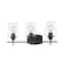 Z-Lite Joliet 3 Light Vanity, Matte Black & Clear 473-3V-MB - alternate 1
